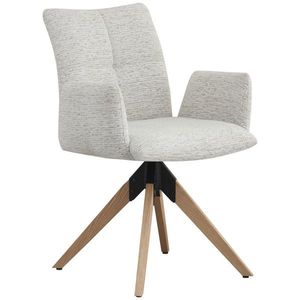 Carryhome STOLIČKA S PODRÚČKAMI, železo, štruktúra, béžová vyobraziť