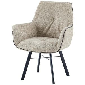 Kayoom STOLIČKA S PODRÚČKAMI, železo, béžová vyobraziť