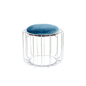 Kayoom PRÍRUČNÝ STOLÍK, strieborná, petrolejová vyobraziť