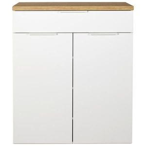 Carryhome SKRINKA NA TOPÁNKY, dub artisan, biela s vysokým leskom, 82, 3/102/35, 2 cm vyobraziť