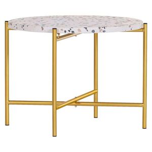 Boxxx PRÍRUČNÝ STOLÍK, čierna, biela, zlatá vyobraziť