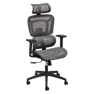 MID.YOU OTOČNÁ STOLIČKA, sieťovina, sivá vyobraziť