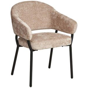 MID.YOU STOLIČKA S PODRÚČKAMI, železo, mikrovlákno, béžová vyobraziť