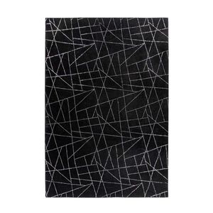 PLOCHO TKANÝ KOBEREC, 160/230 cm, čierna, strieborná vyobraziť