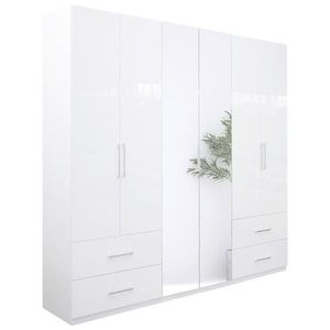 Boxxx ŠATNÍKOVÁ SKRIŇA, biela, biela s vysokým leskom, 269/211/55 cm vyobraziť
