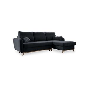 MID.YOU ROHOVÁ SEDACIA SÚPRAVA, textil, tmavosivá vyobraziť