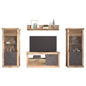 Livetastic OBÝVACIA STENA, antracitová, farba duba vyobraziť