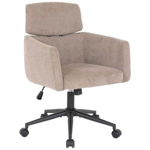 MID.YOU OTOČNÁ STOLIČKA, mikrovlákno, hnedá vyobraziť