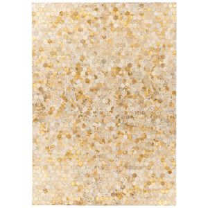 KOŽENÝ KOBEREC, 160/230 cm, zlatá vyobraziť