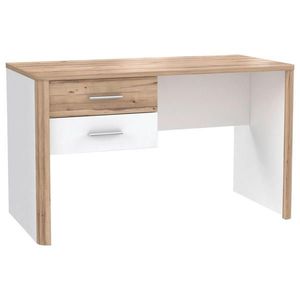 Xora PÍSACÍ STÔL, biela, farba duba, 125/60/73, 8 cm vyobraziť