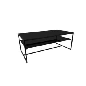 Stylife KONFERENČNÝ STOLÍK, čierna, kov, sklo, 110/43/60 cm vyobraziť