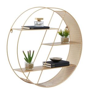 Carryhome NÁSTENNÝ REGÁL, zlatá vyobraziť