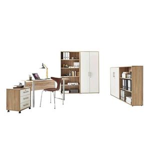 MID.YOU KANCELÁRIA, biela, dub sonoma, vyobraziť