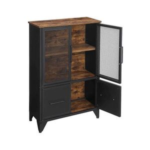 Boxxx KOMODA, hnedá, čierna, 70/100/33 cm vyobraziť