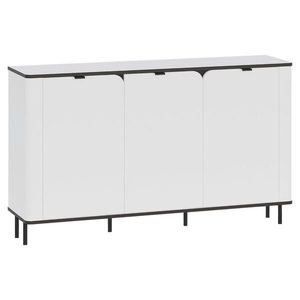 Carryhome ŠIROKÁ KOMODA, biela, 136, 8/82/35, 2 cm vyobraziť