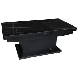 Livetastic KONFERENČNÝ STOLÍK, čierna, kov, keramika, 125-150/49, 5-79/70 cm vyobraziť