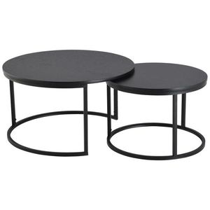 MID.YOU SADA KONFERENČNÝCH STOLÍKOV, čierna, kov, kompozitné drevo, 80/60/45/42/80/60 cm vyobraziť