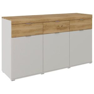 Dieter Knoll KOMODA, dub, farba duba, svetlosivá, 151/88/47 cm vyobraziť