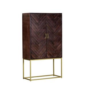 Livetastic VYSOKÁ KOMODA, mangové drevo, hnedá, 90/160/40 cm vyobraziť