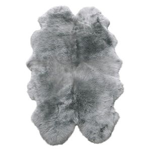 OVČIA KOŽUŠINA, 105/180 cm, strieborná vyobraziť