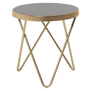 Príručný Stolík Čierny/zlatý vyobraziť