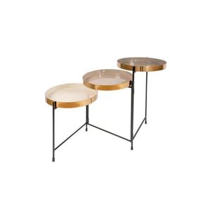 PRÍRUČNÝ STOLÍK, krémová, čierna vyobraziť