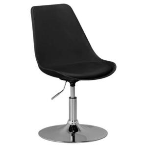 MID.YOU OTOČNÁ STOLIČKA PRE MLÁDEŽ, vzhľad kože, čierna vyobraziť