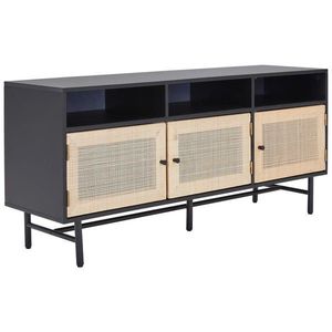 MID.YOU NÍZKA KOMODA, ratan, prírodná farba, čierna, 140/62/38 cm vyobraziť