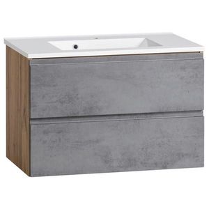 Held SKRINKA S UMÝVADLOM, sivá, dub wotan, 80 cm vyobraziť