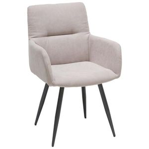 Hom`in STOLIČKA S PODRÚČKAMI, tkaná textília, antracitová, svetlosivá vyobraziť