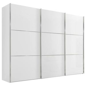 Moderano ŠAT. SKRIŇA S POSUV. DVERAMI, biela, 280/222/68 cm vyobraziť