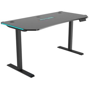 Xora HERNÝ STÔL, čierna, 140/70/73-118 cm vyobraziť