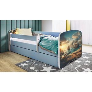 MID.YOU POSTEĽ PRE DETI A MLÁDEŽ 80/160 cm, modrá, biela vyobraziť