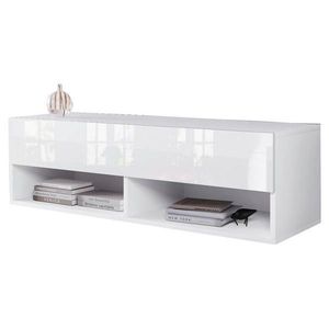 P & B NÍZKA KOMODA, biela s vysokým leskom, 100/30/31 cm vyobraziť