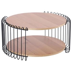 Stylife KONFERENČNÝ STOLÍK, čierna, farba duba, drevo, kov, kompozitné drevo, 80/80/38 cm vyobraziť