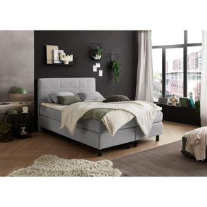 MID.YOU AMERICKÁ POSTEĽ, 140/200 cm, svetlosivá vyobraziť