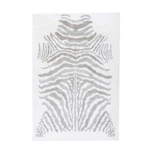 KOBEREC S VYSOKÝM VLASOM, 120/160 cm, sivá, biela vyobraziť