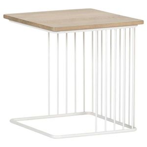 Landscape PRÍRUČNÝ STOLÍK, dub, prírodná farba, biela, farba duba vyobraziť