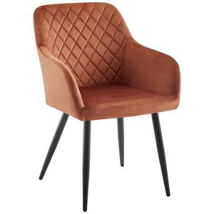 Ti'me STOLIČKA S PODRÚČKAMI, železo, tkaná textília, hnedá, čierna vyobraziť