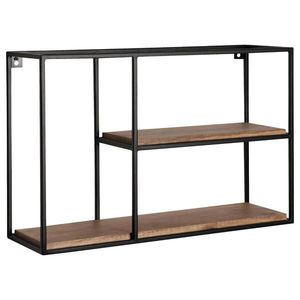 MID.YOU NÁSTENNÝ REGÁL, čierna vyobraziť