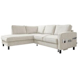 ROHOVÁ SEDACIA SÚPRAVA, textil, béžová vyobraziť