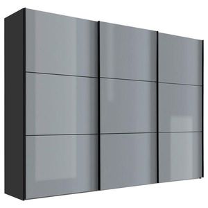 Moderano ŠAT. SKRIŇA S POSUV. DVERAMI, svetlosivá, tmavosivá, 249/222/68 cm vyobraziť