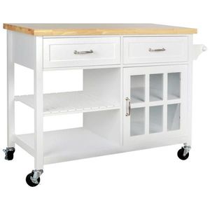 Livetastic SERVÍROVACÍ VOZÍK, prírodná farba, biela, 117/86/48 cm vyobraziť