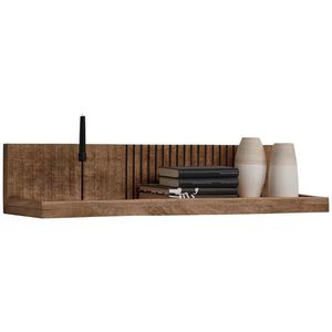 Carryhome NÁSTENNÁ POLICA, mangové drevo, prírodná farba, svetlohnedá, 100/20/25 cm vyobraziť