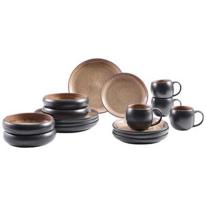 Novel KOMBINOVANÝ SERVIS 16-dielne, kamenina keramika vyobraziť