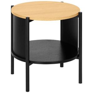 Xora PRÍRUČNÝ STOLÍK, prírodná farba, čierna vyobraziť