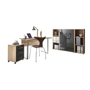 MID.YOU KANCELÁRIA, dub sonoma, antracitová s vysokým leskom, vyobraziť