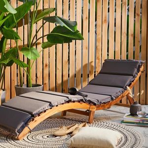 Ambia Garden ZÁHRADNÉ LEŽADLO, farba akácie, tmavosivá vyobraziť