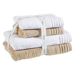 Vossen SADA FROTÉ UTERÁKOV, hnedá, biela vyobraziť