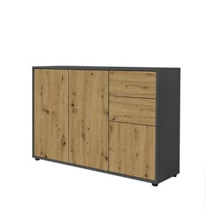 MID.YOU KOMODA, antracitová, dub artisan, 105, 5/73/33 cm vyobraziť